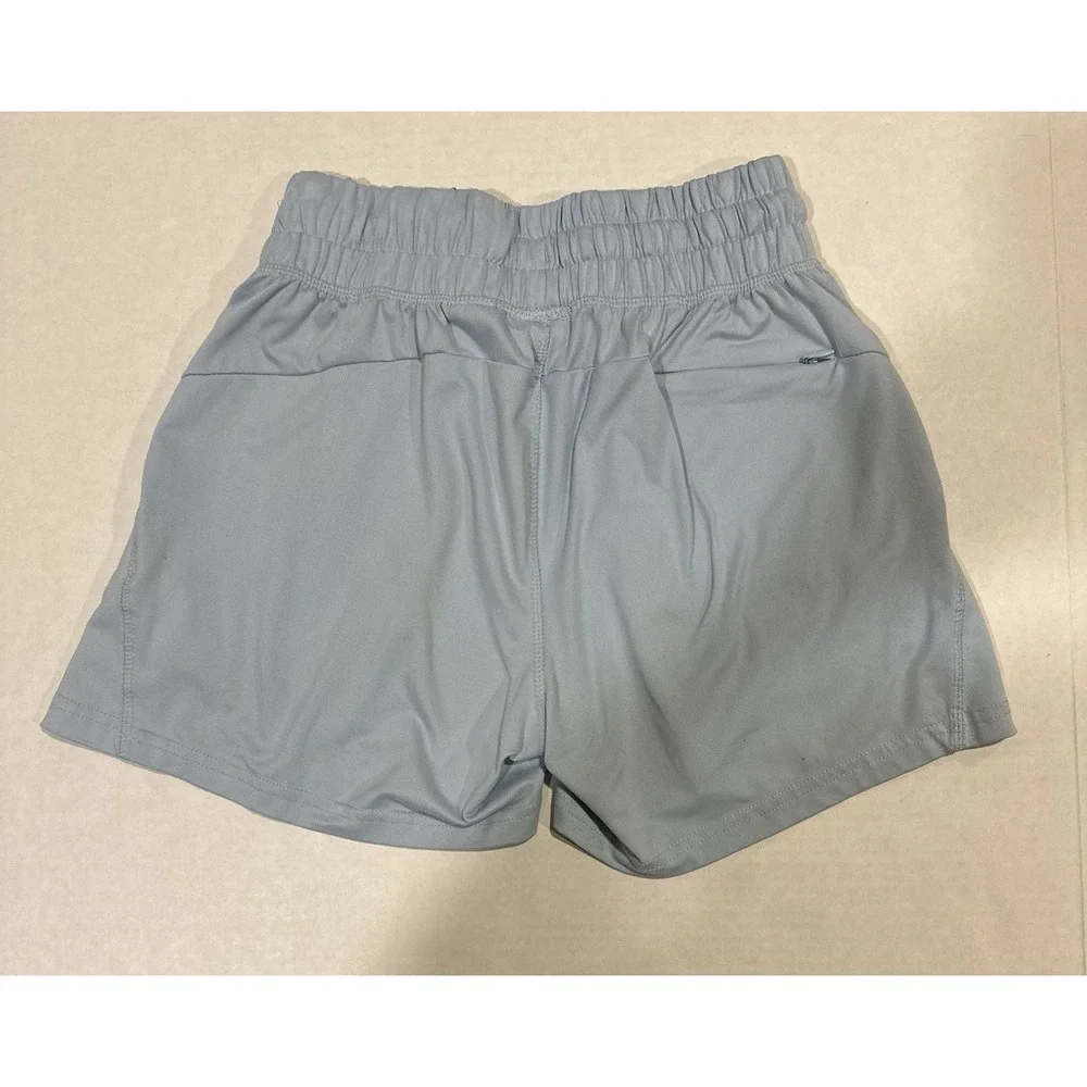 GOAT USA Shorts Embroidered Leg Light Blue Drawstring Elastic 22 In. Waist Boys